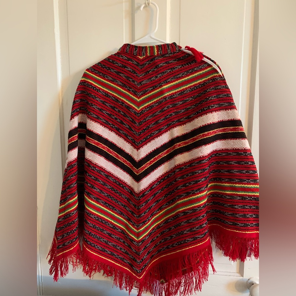 Vintage Fringe Poncho